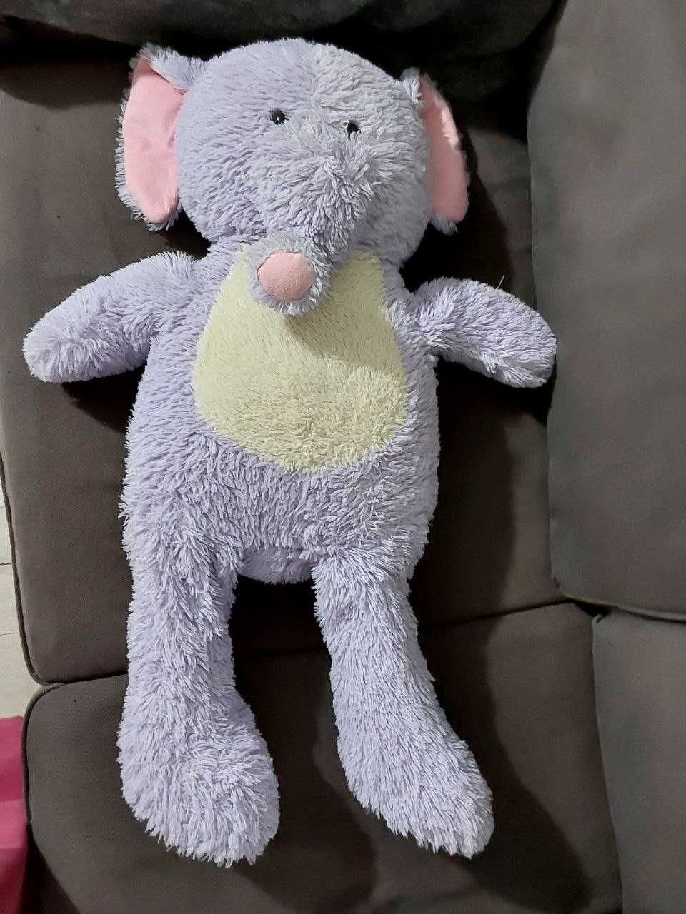 Bicho de pelúcia grande elefante roxo de peluche para crianças