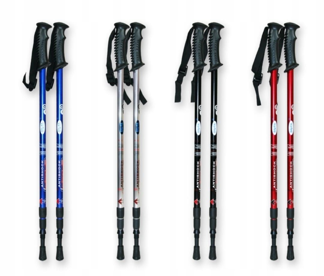 Kije trekkingowe składane nordic walking 135 cm 2 sztuki do chodzenia