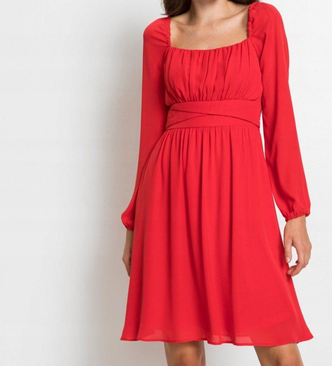 Nowa sukienka czerwona carmen 46