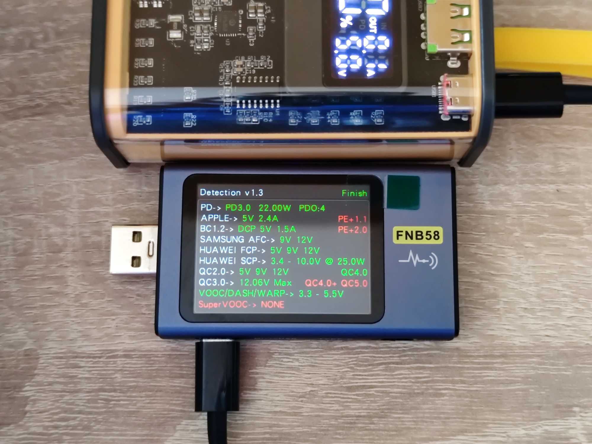 Powerbank TechPower 30Wh 10 000mAh QC PD25W LCD zielony