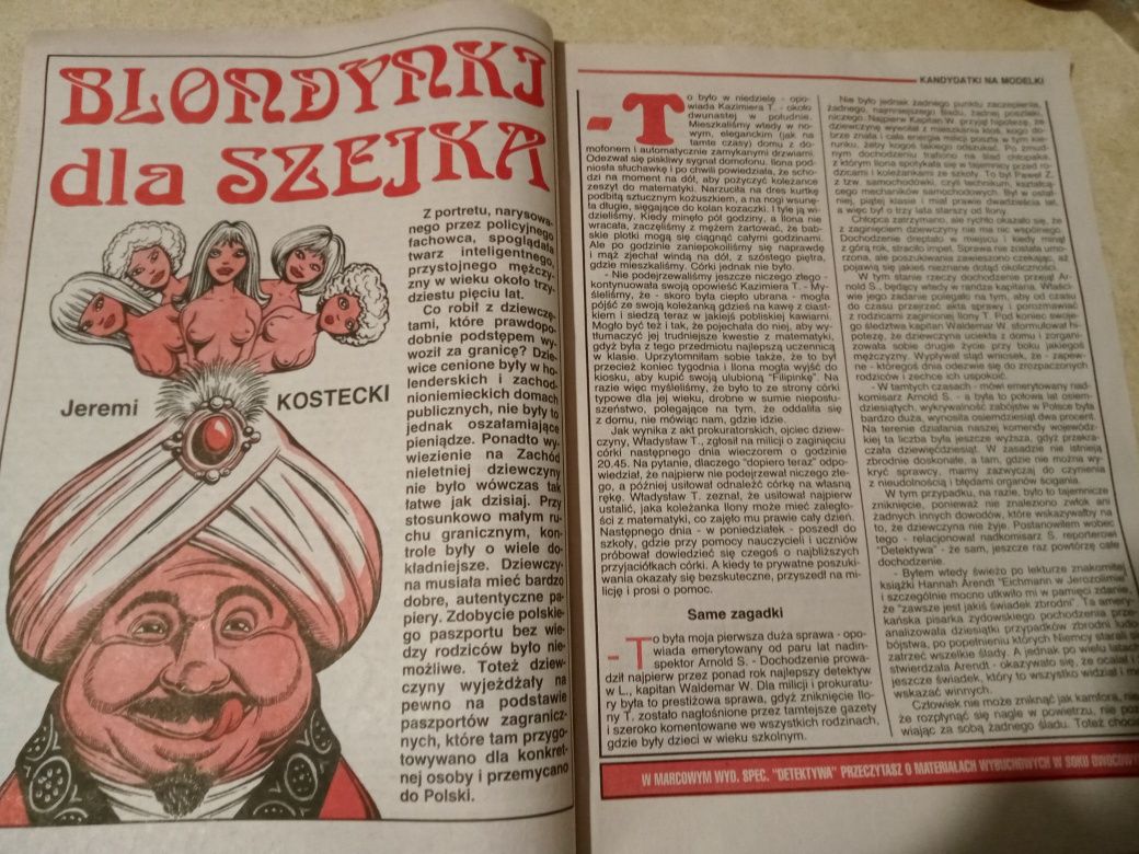 Miesięcznik Detektyw 1999 r.
