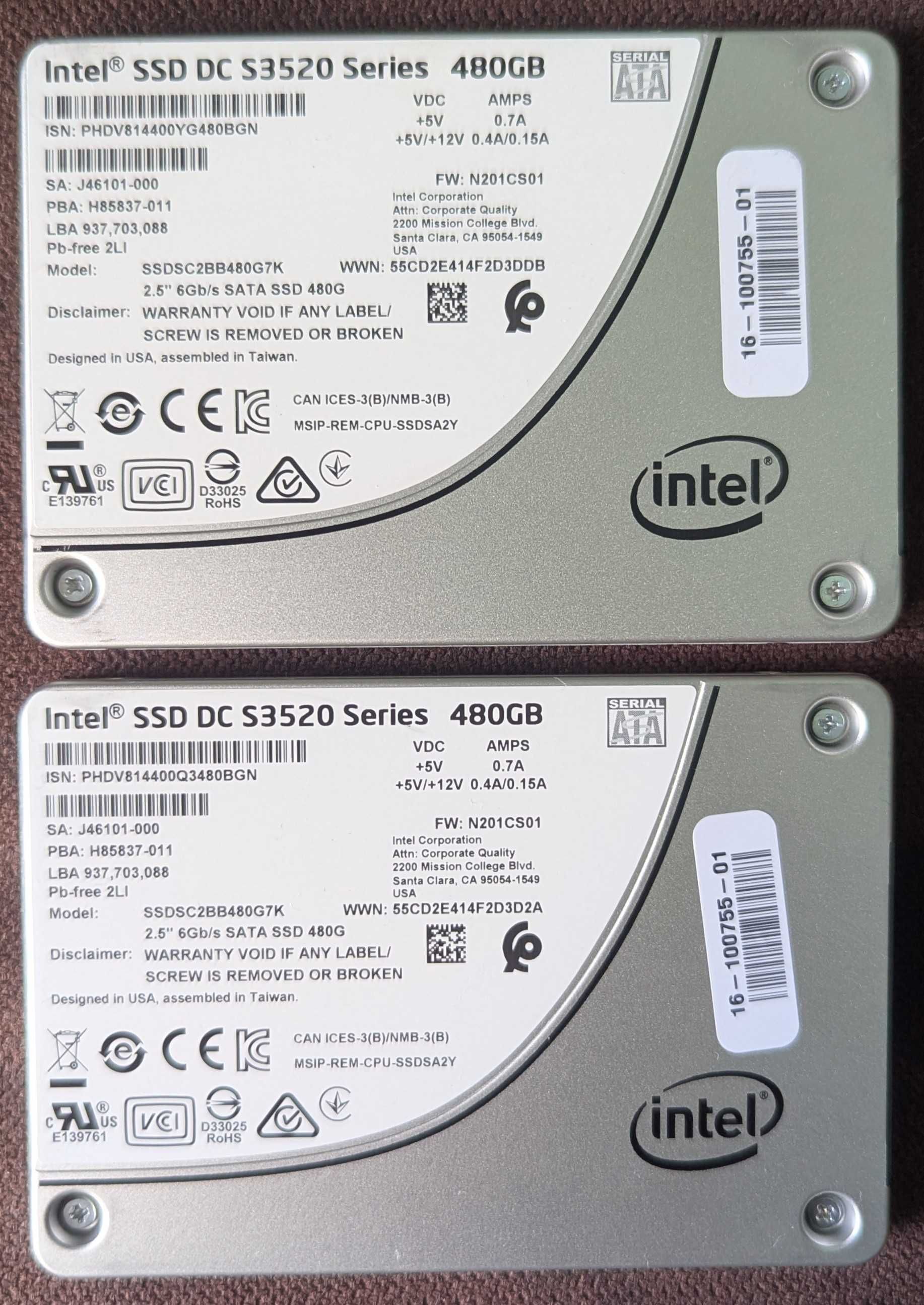 Intel DC 300-480-600-800 MLC Enterprise !!!