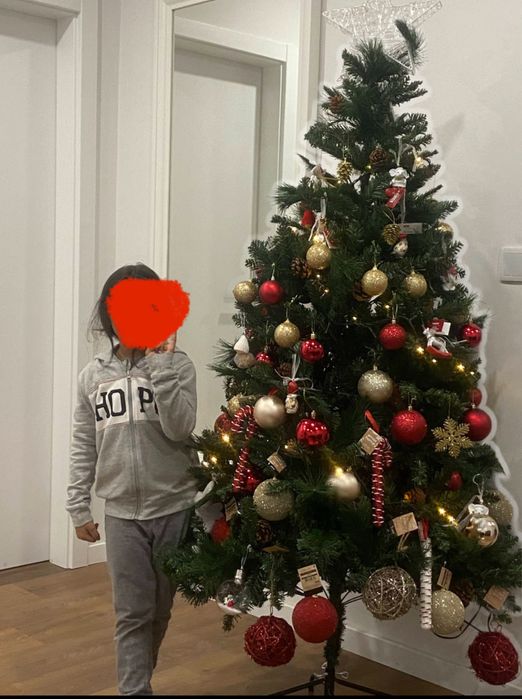 Arvore natal 2m vom pinhas e enfeites