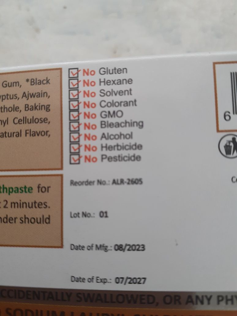 Organiczna pasta do zębów, 'Miswak' z USA, duża 213g