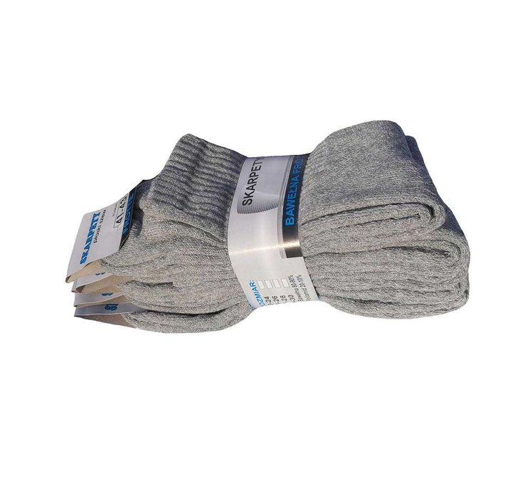 Skarpety bawełniane frotta biała 10 par-polskie produkty