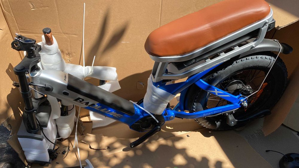 Bicicleta elétrica dois lugares caravana 1000w ou 2000w BAOLUJIE