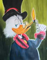 Scrooge McDuck reprodukcja Daria Kolosowa akryl 70x90