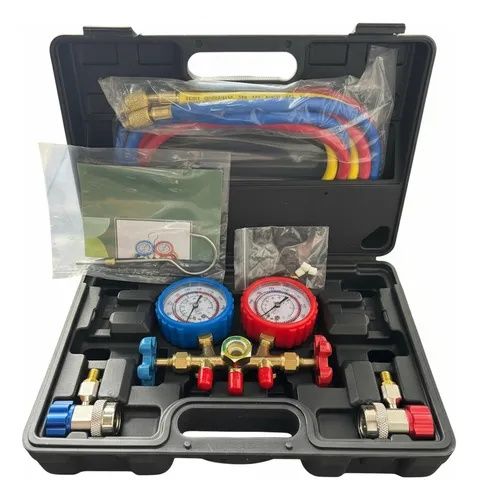 Kit manómetros para carregamento de ar condicionado