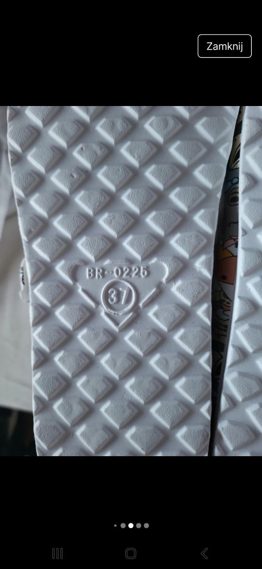 Klapki chodaki mule piankowe 37 unisex