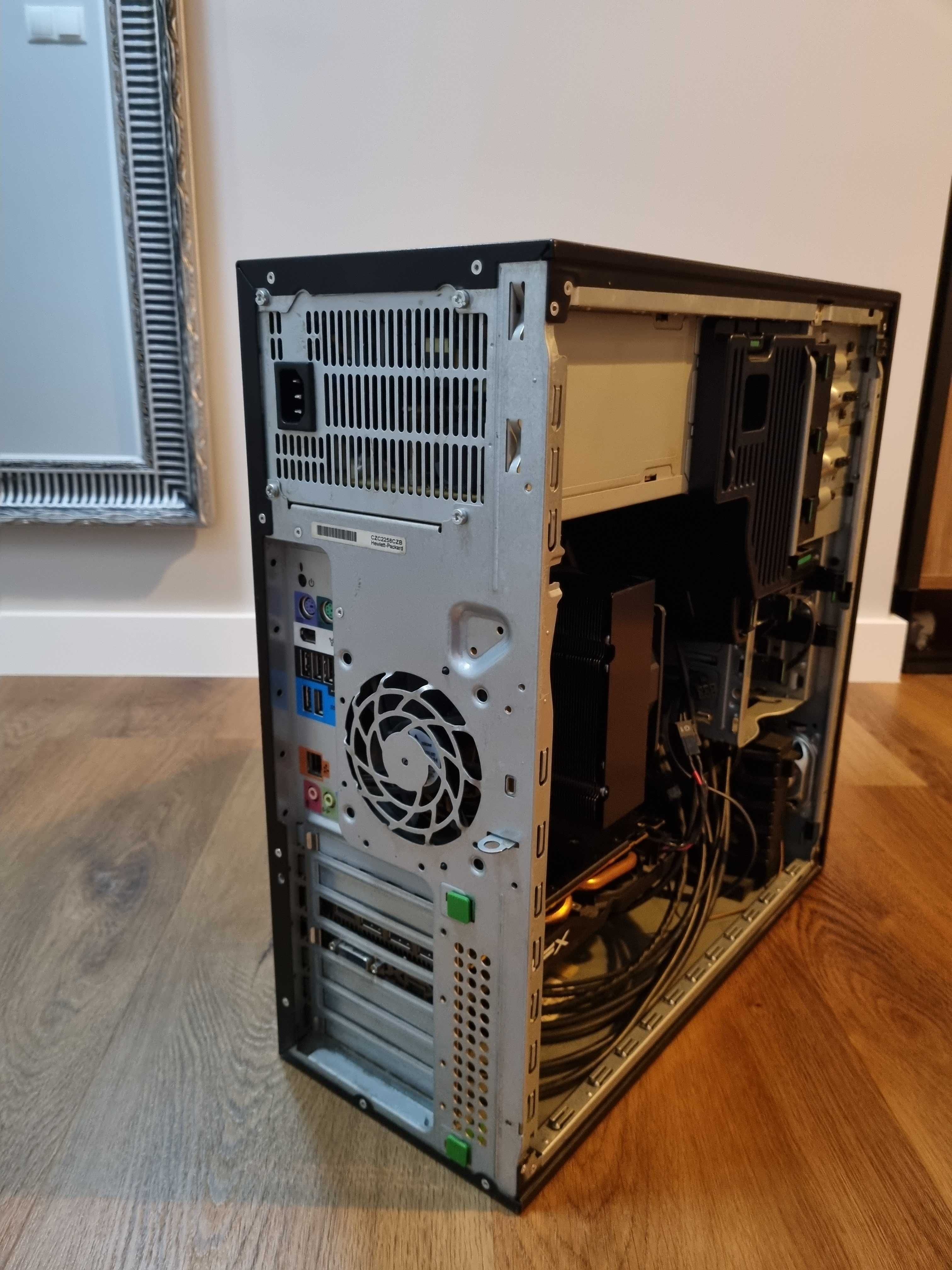 komputer PC HP Z420, Intel 6 x 3.2GHz , SSD, HDD, 24GB RAM , RX480 4GB