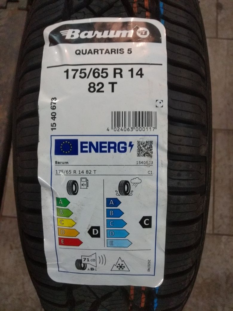 Nowe opony wielosezonowe Barum 175/65R14. MONTAŻ GRATIS !!!