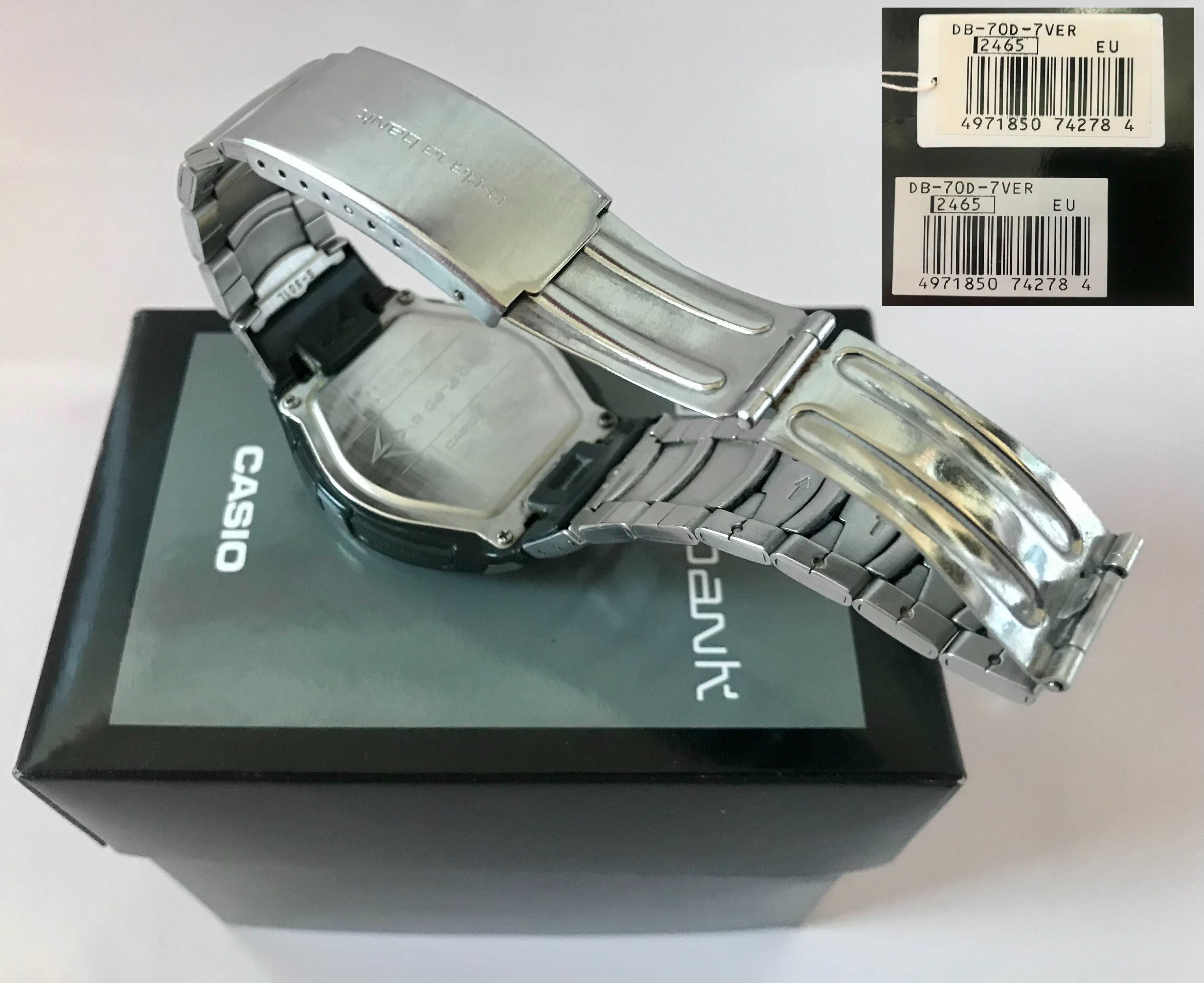 Zegarek Casio DB-70D-7V na module 2465 z 2001 roku. Full opcja + stan!