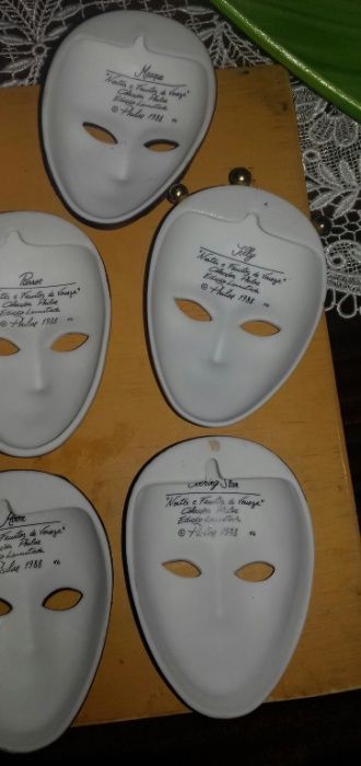 Máscaras de porcelana "Colecção Noites e Faustos de Veneza"