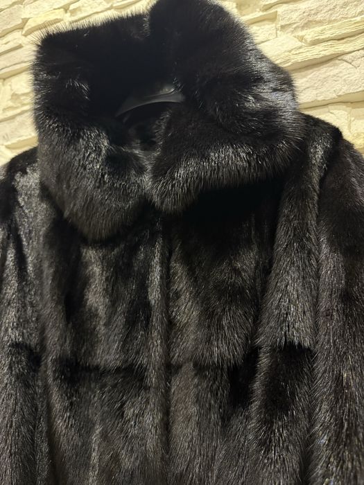 Норковая шуба с капюшоном Греция, ог 120