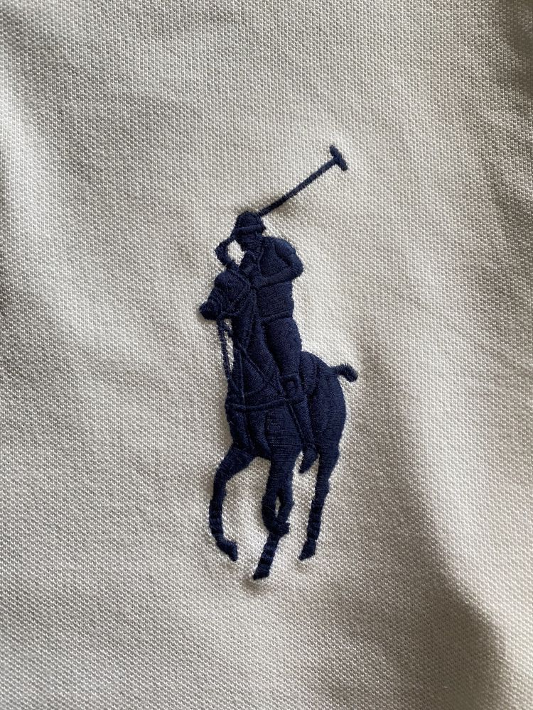 Поло футболка Polo By Ralph Lauren Usa белая мужская оригинал
