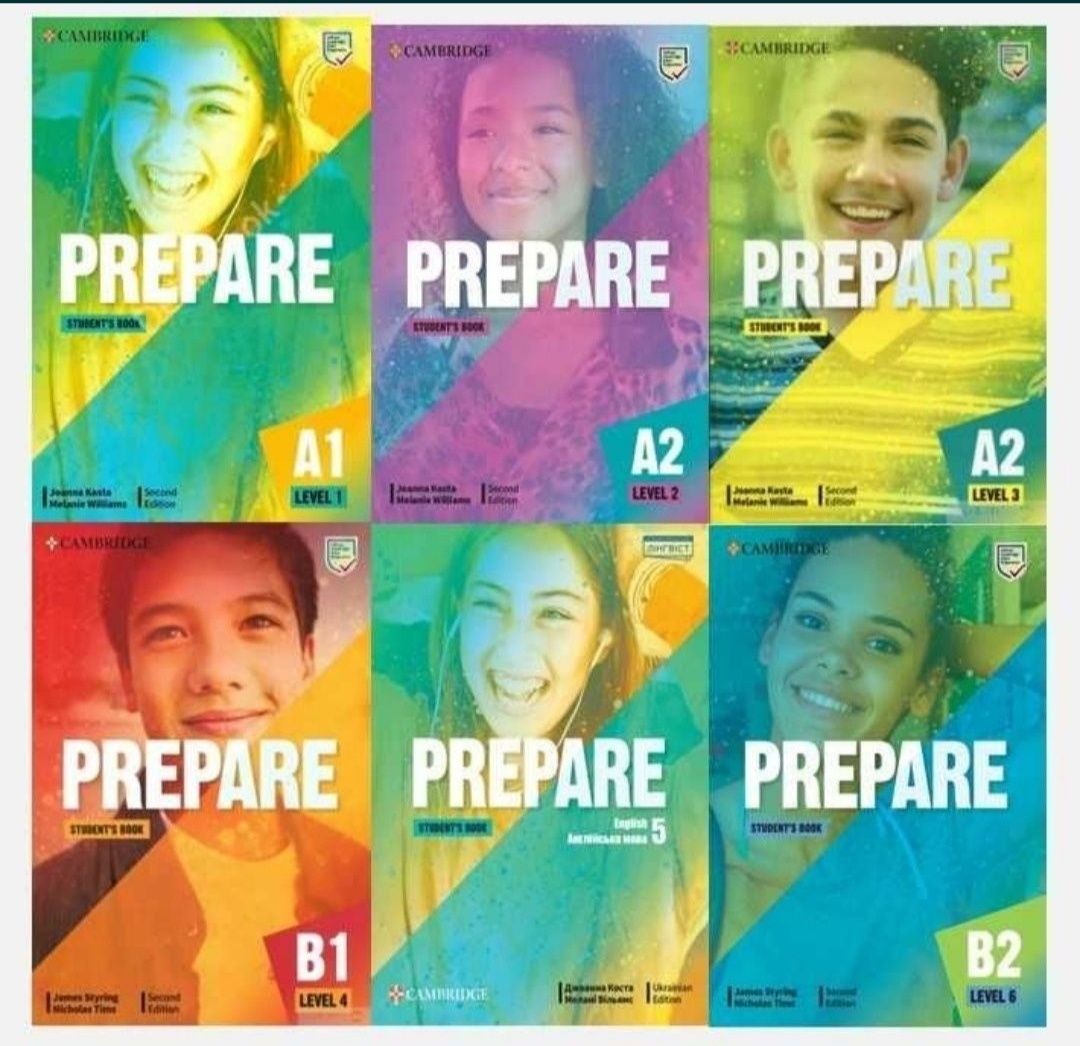Prepare 5, 6, 7, 8 . Всі рівні, Всі матеріали.