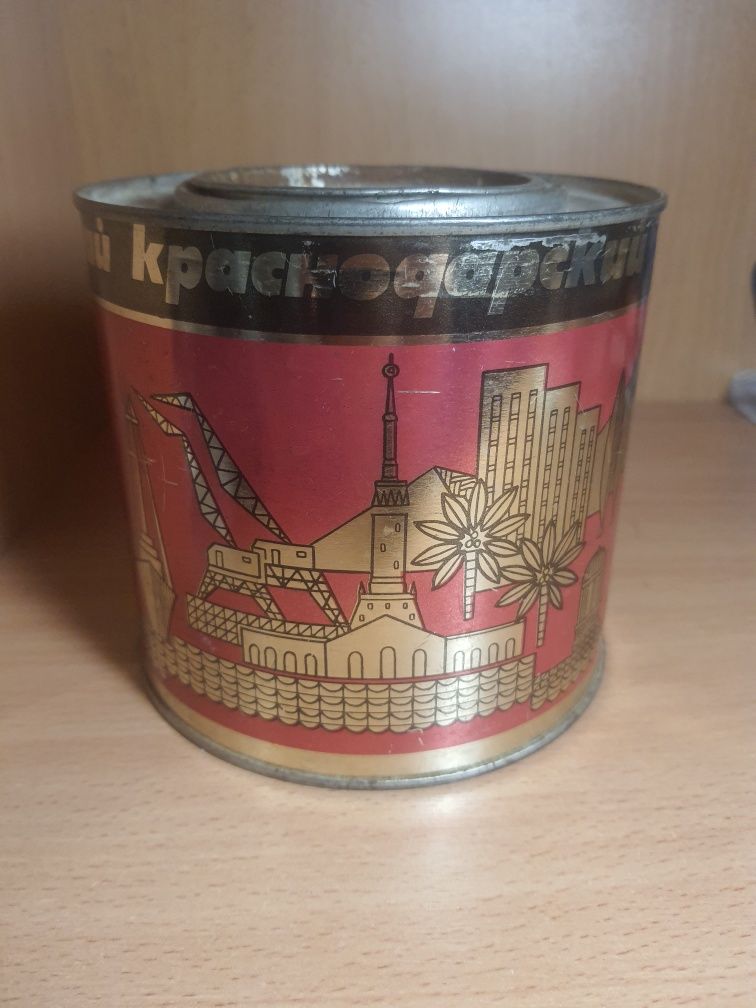 Жестянная банка краснодарский чай СССР