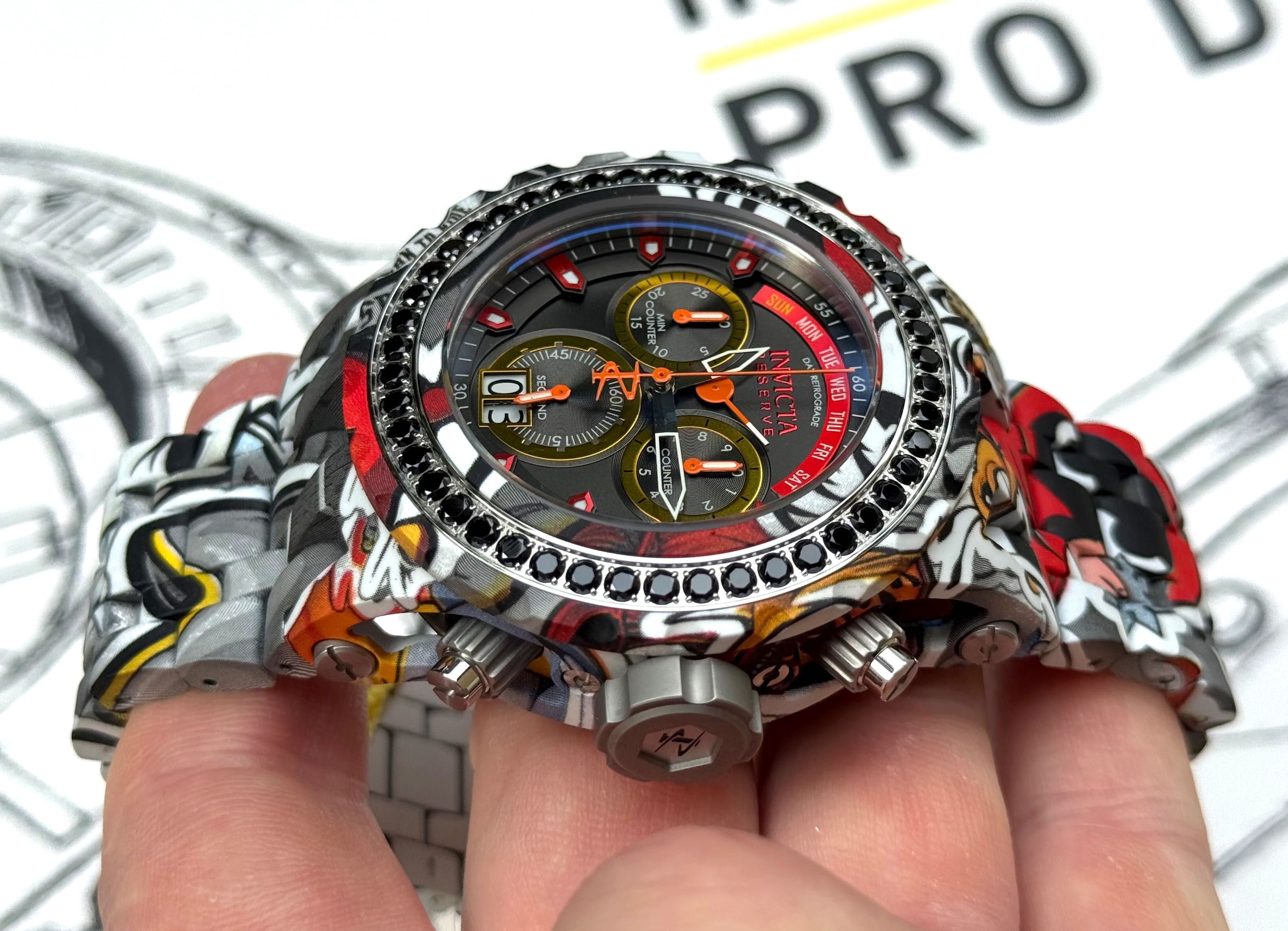 Invicta 32252 Subaqua Reserve 52 мм. Graffiti HydroPlated 500 MT Swiss