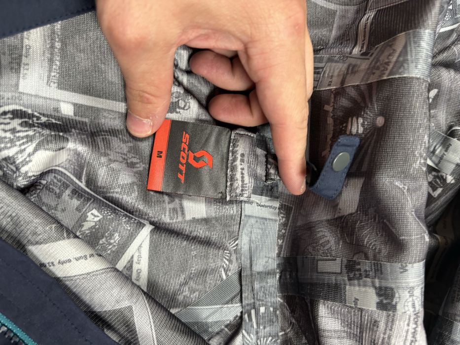 Kurtka przeciwdeszczowa Scott Granatowa M logo