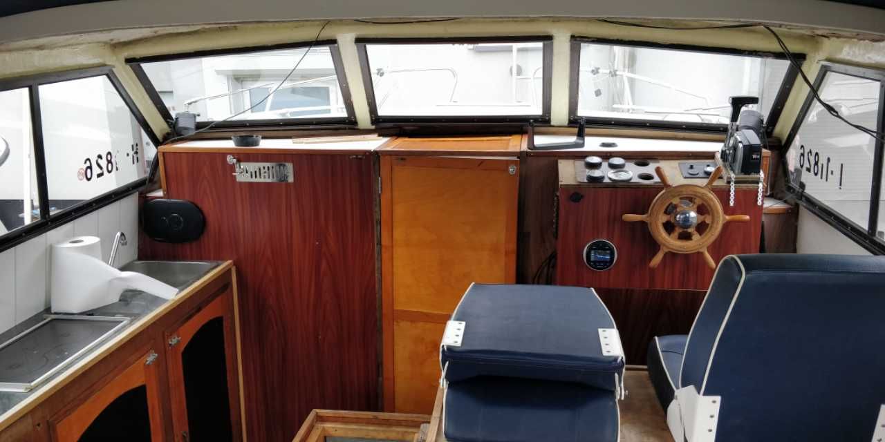 Kragero 26 - Łódź motorowa, kabinowa, hausbot, houseboat, volvo penta