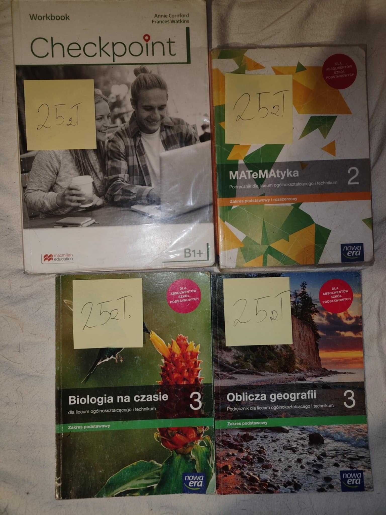 Technikum i liceum. Podręczniki i ćwiczenia z klas 1 , 2 i 3