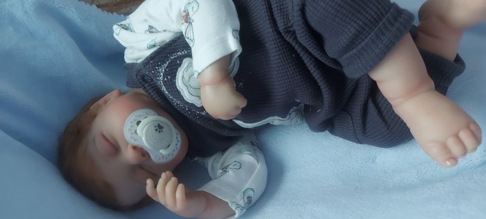 Bebé reborn menino 50 cm com enxoval