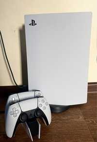 PlayStation 5 з дисководом+ 2 джойстика+ підставка+ акк з іграми