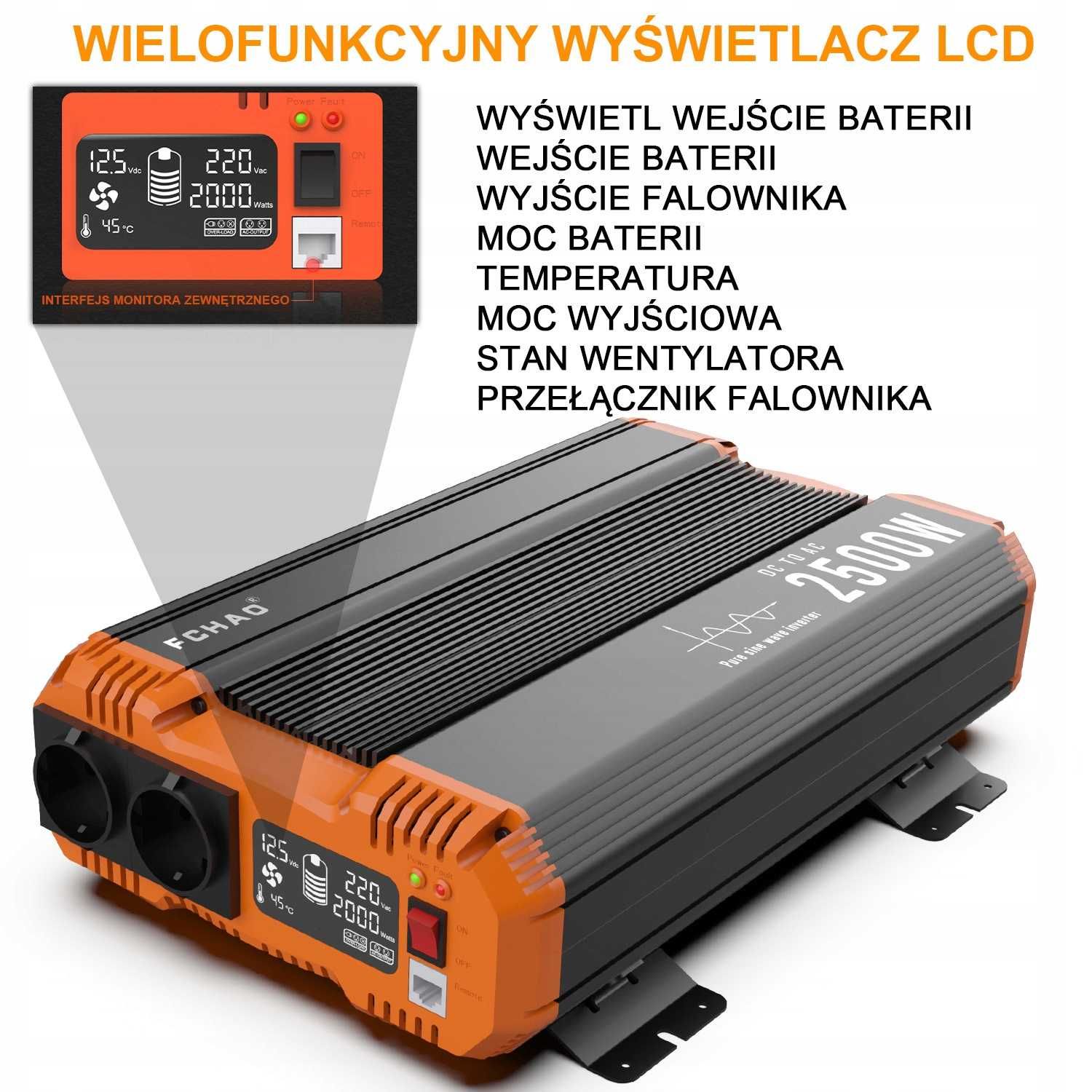 Інвертори FCHAO 1200-3500 W (чистий синус)