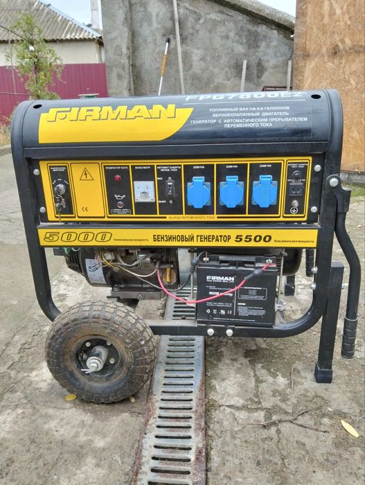 Бензиновий генератор FIRMAN FPG7800 E2| 5,5 кВт с электростартером