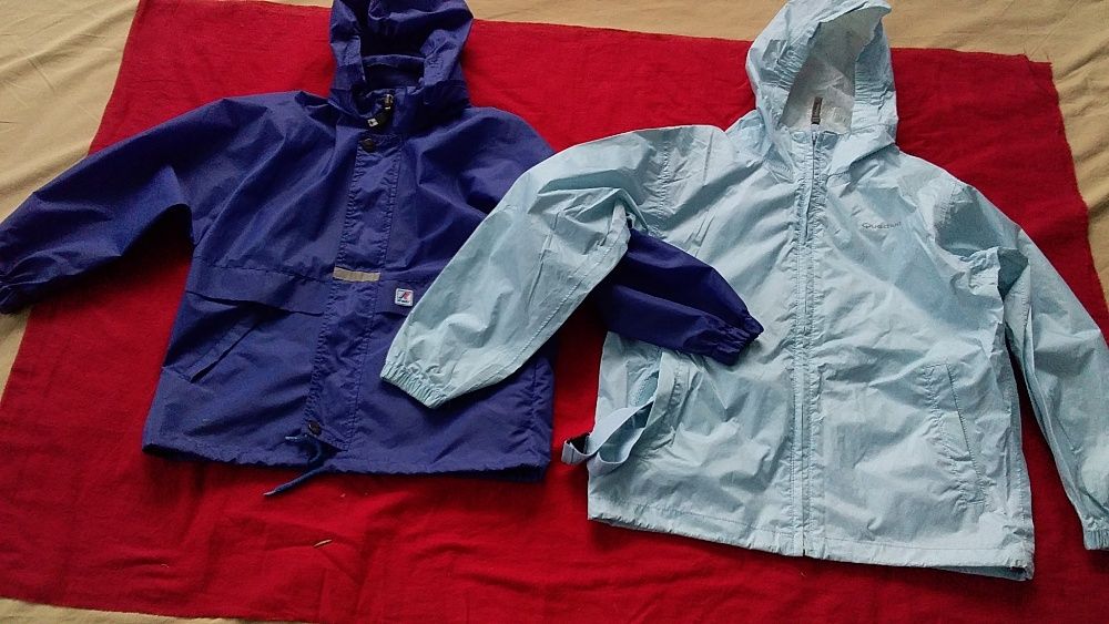 Куртка-ветровка,куртка-дождевик детская-новая K-Way-114/6;Quechua-145