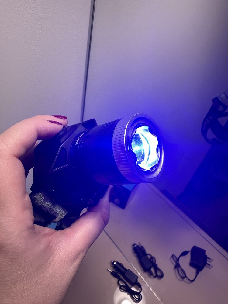 Ліхтарик налобний LEDS GO BL-6902 + UF діод