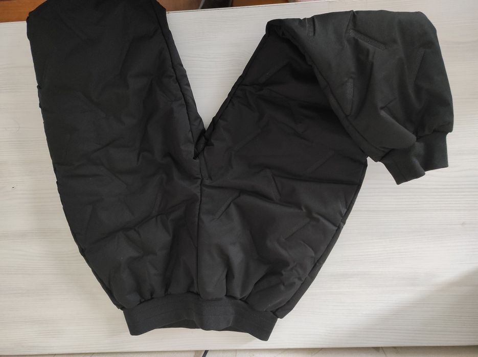 Чорні теплі водостійкі нові штани на зиму 120 зріст зі штучним хутром