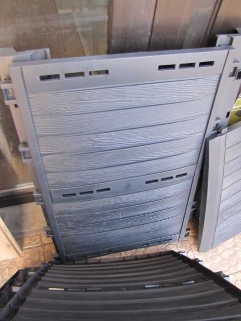 VOUNOT Kompostownik z tworzywa sztucznego do ogrodu, 300 l, odporny