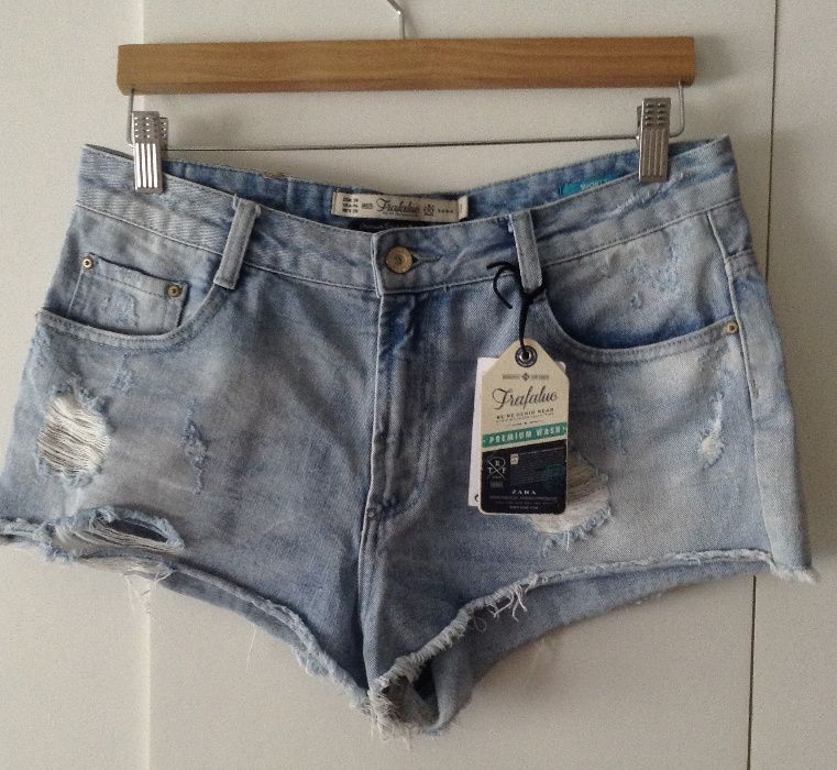 Calções ganga zara NOVOS