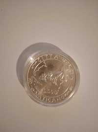 Moeda em prata, 500 liras, ano 1992