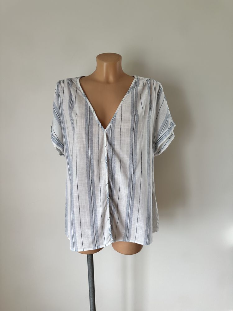 Bluzka koszula w paski H&M rozmiar M bawełna