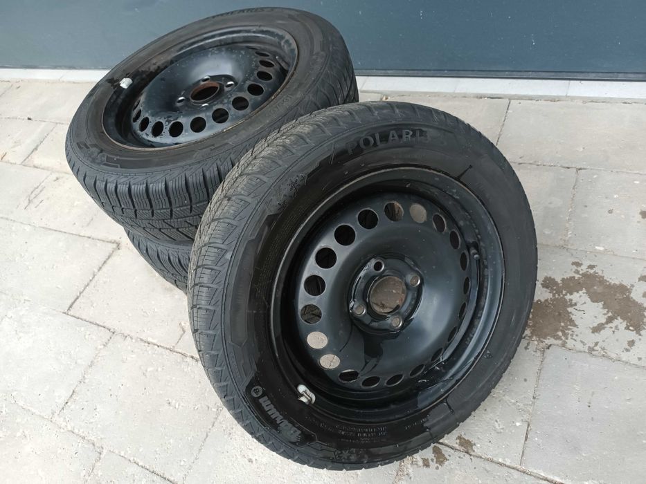 Koła zimowe OPEL 165/65 R14 4x100 / Felgi + opony BARUM 6mm / Ładne