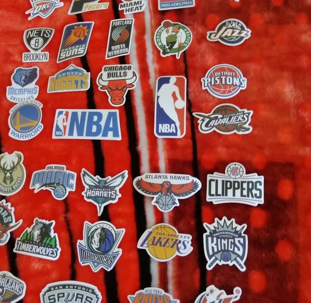 Наліпки наклейки NBA 32 штуки баскетбол