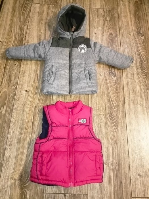 Kurtka i bezrękawnik dla chłopca, rozmiar 74 zestaw paka/80