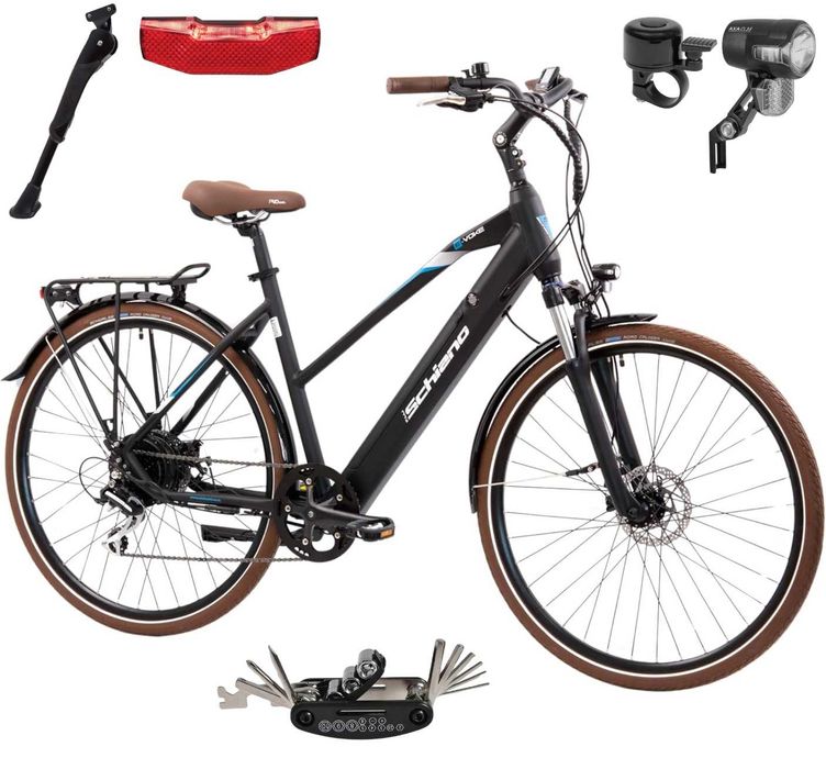 Rower Elektryczny Damski Męski Miejski 250W 28" 14 Ah ALU Amortyzacja