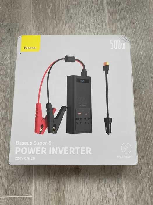 Інвертор Baseus 500w 12v/220v), ЧИСТАЯ синусоида