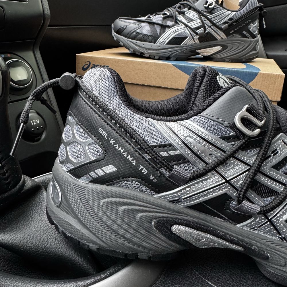 Чоловічі жіночі кросівки асікс Asics Gel-Kahana Tr v2 Grey Black
