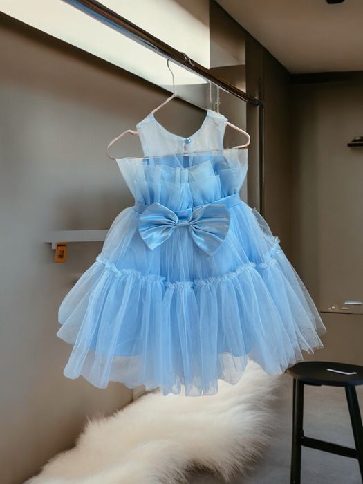 Сукня блакитна на 1 рік 2 3 4 5 6 7 років голуба плаття платье голубе