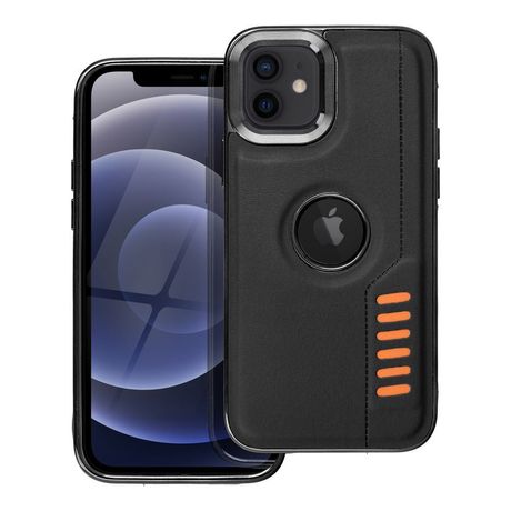 Etui Case Plecki Milano Iphone 12 / 12 Pro Czarny + Szkło 9H