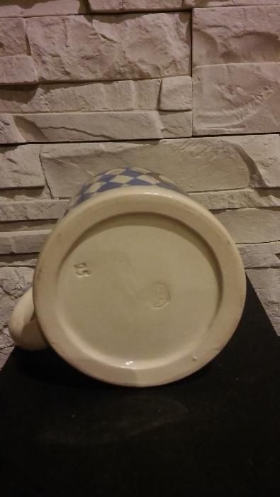 antyk kufel ceramika pokrywa cynowa król Ludwik II