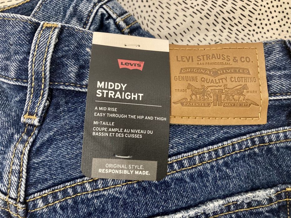 Calças Middy Straight 26 Levis