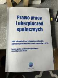 Prawo pracy i ubezpieczeń spolecznych - zbior odpowiedzi 2023 r.