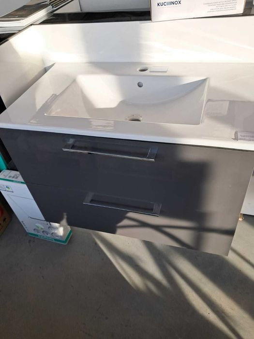 Zestaw szafla z umywalką Roma Plus Compact 80 2S antracyt HG PDF