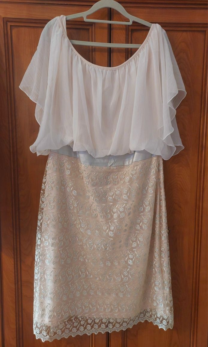 Sukienka 48/50 ślub komunia chrzciny sukienka wizytowa okazja