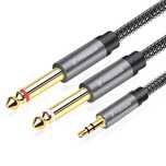 POSUGEAR Kabel audio 3,5 mm na Dual 6,35 mm mono Y 2 m, spp674